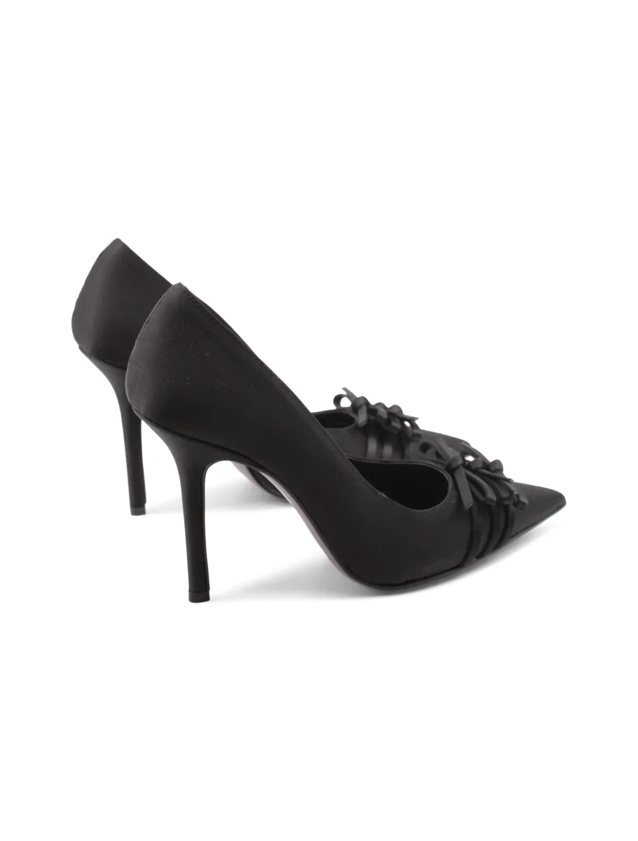 Décolleté in raso con fiocchetti donna - immagine 5