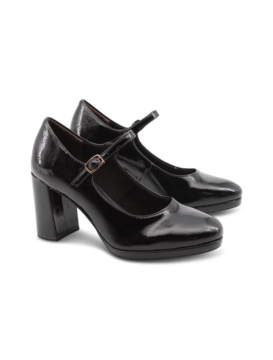 Décolleté vegan mary jane in vernice