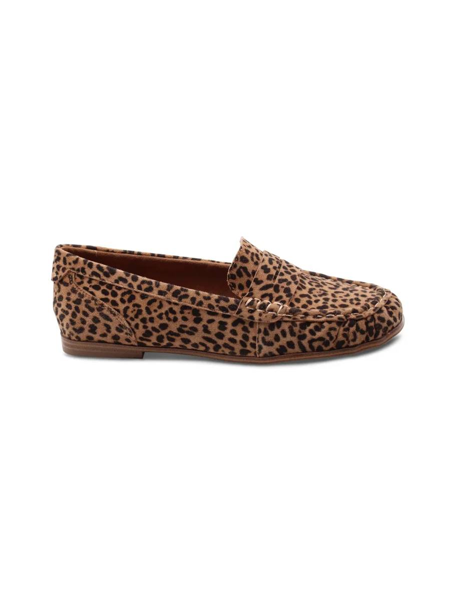 Mocassino leopardato in suede da donna - immagine 3