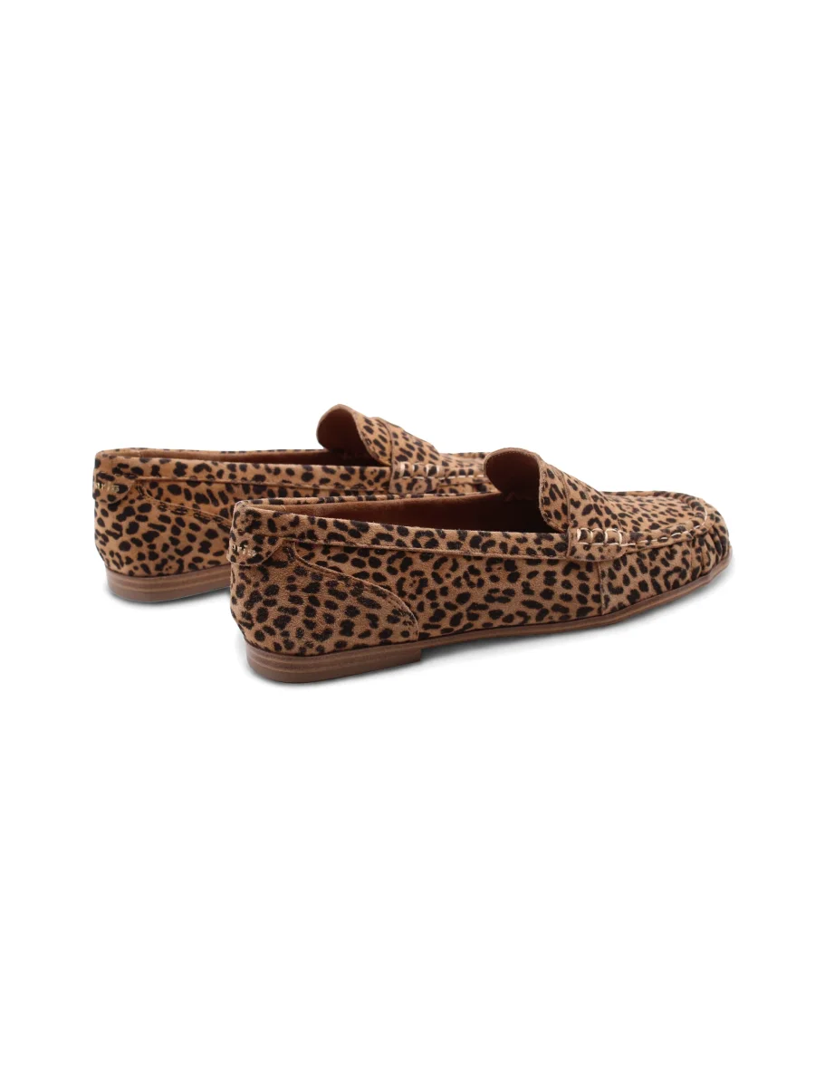 Mocassino leopardato in suede da donna - immagine 5