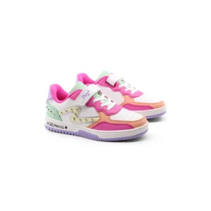 Sneaker multicolor con borchie da bimba