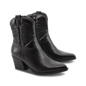 Stivaletto texano con cuciture donna