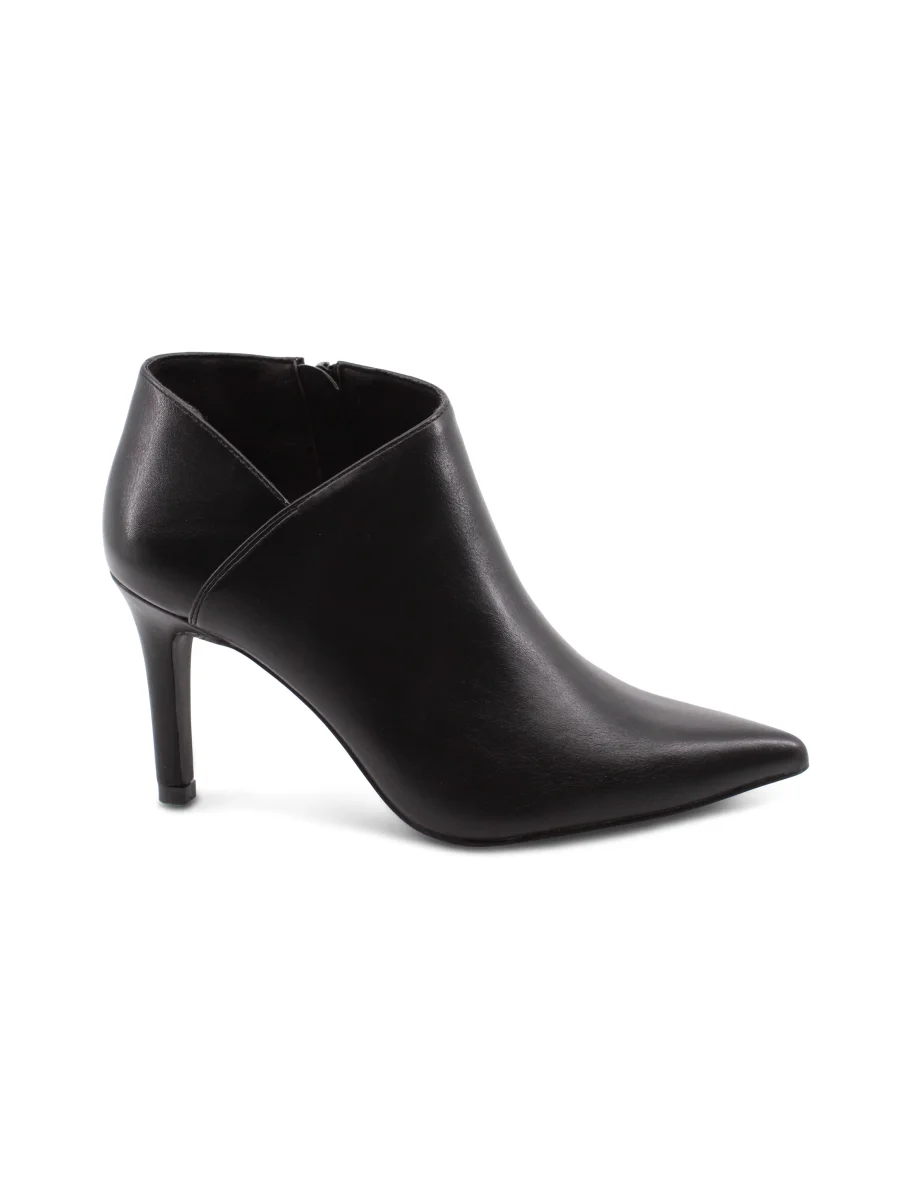 Stivaletto nero a punta con zip donna - immagine 3