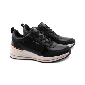 Fine shine sneaker zeppa da donna