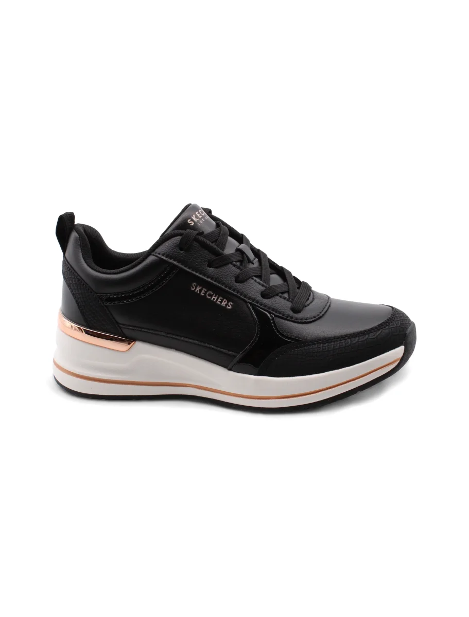Fine shine sneaker zeppa da donna - immagine 3