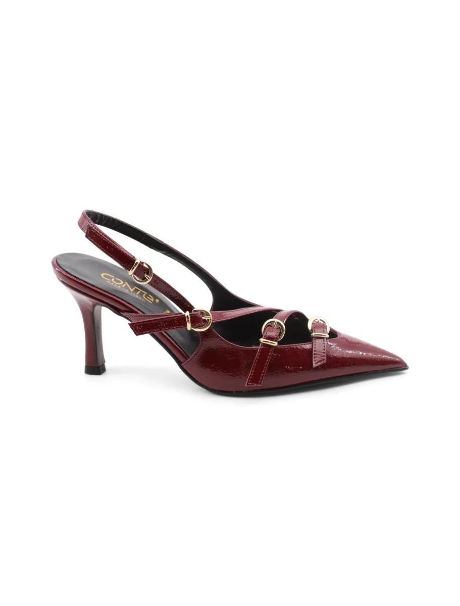 Décolleté slingback con fibbie da donna - immagine 3