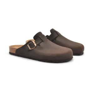 Sabot da uomo in vera pelle