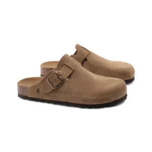 Sabot in pelle scamosciata da donna