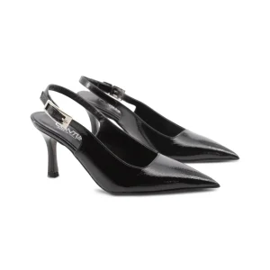 Décolleté slingback in vernice da donna