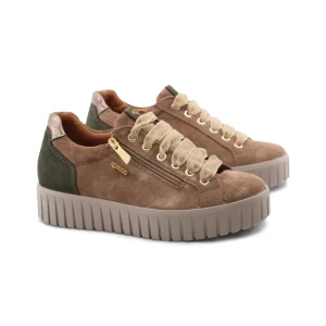 Sneaker scamosciata con zip da donna