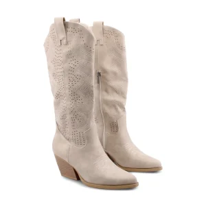 Stivale texano da donna con ricami