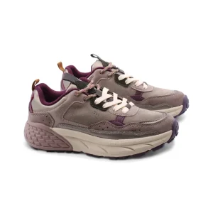 Groove sneaker da donna in pelle