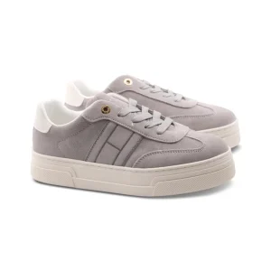 Sneaker platform scamosciata da donna