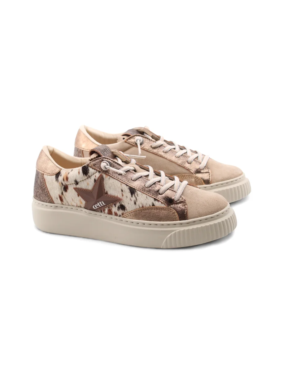 Sneaker animalier da donna