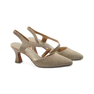 Dècolleté glitter slingback vegan donna