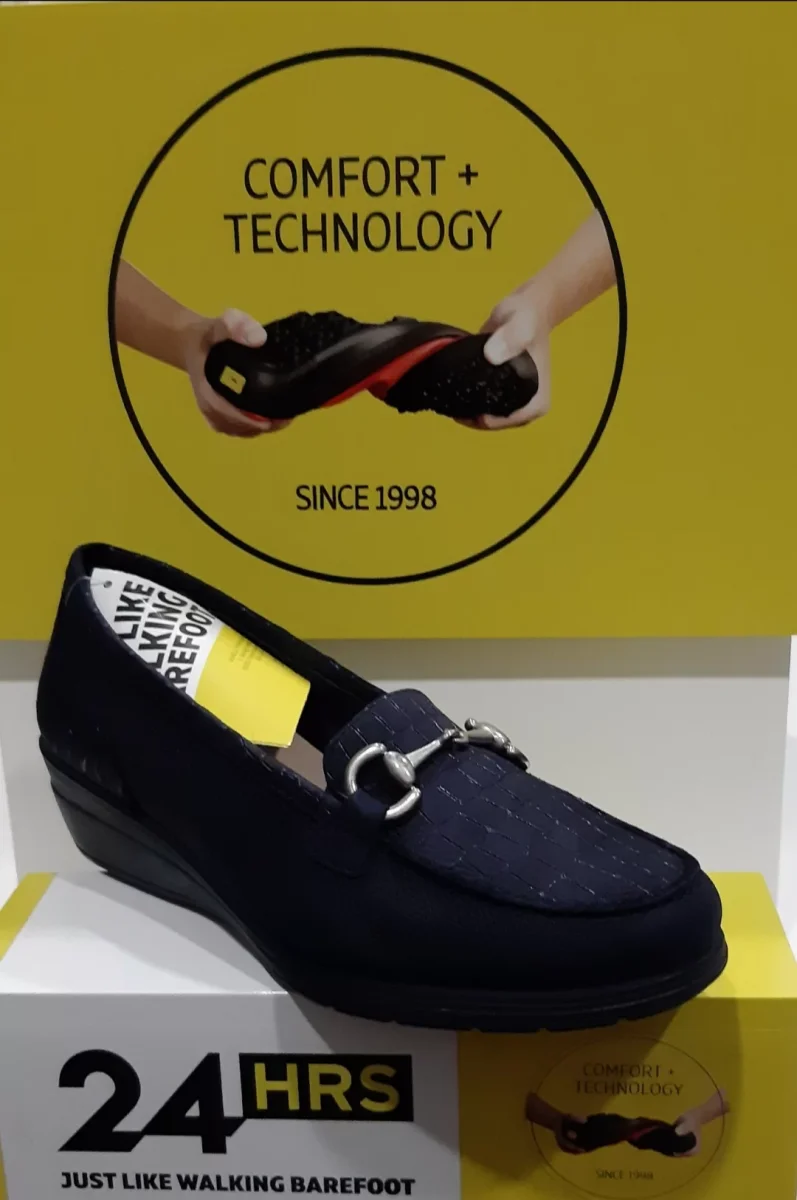 MOCASSINO CON FIBBIA E ZEPPA 24HRS DONNA