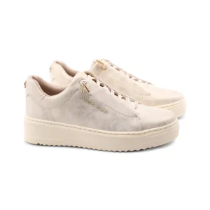 Sneaker vegan donna con lacci elastici