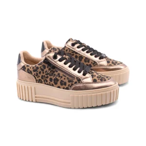 Sneaker platform vegan animalier donna
