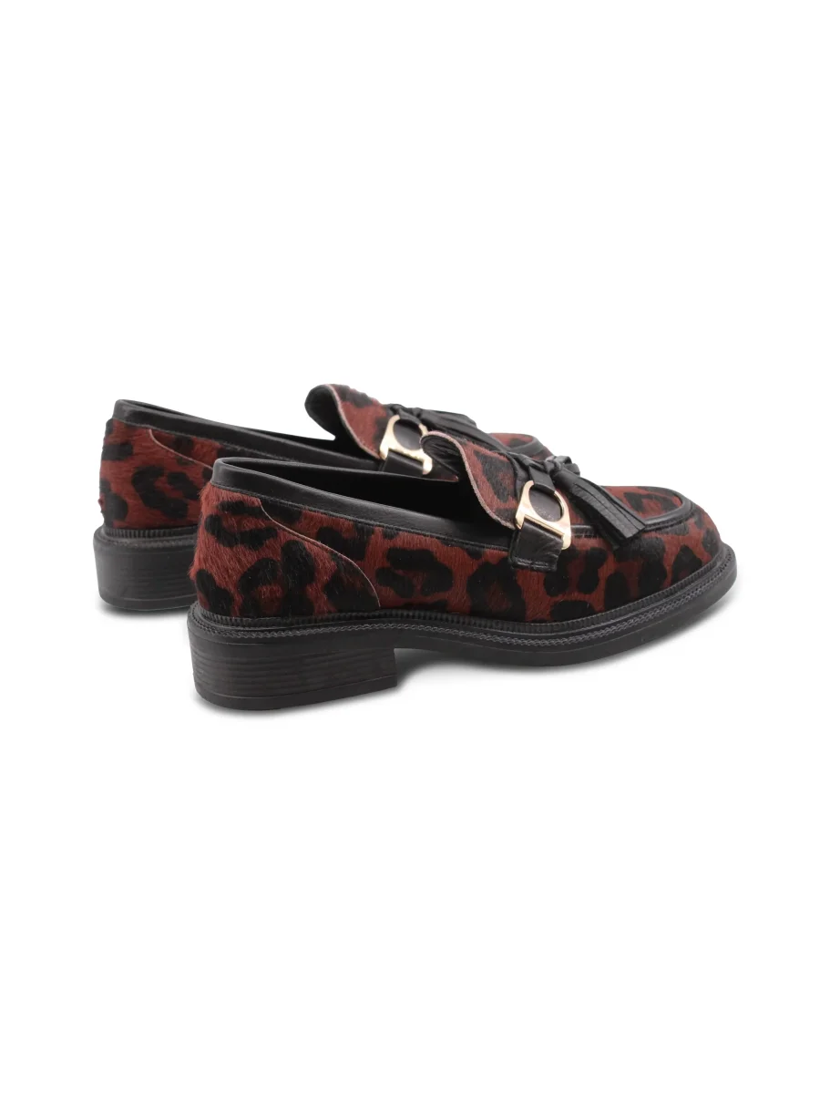 Mocassino animalier con nappine donna - immagine 5