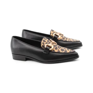 Mocassino vegan animalier con morsetto