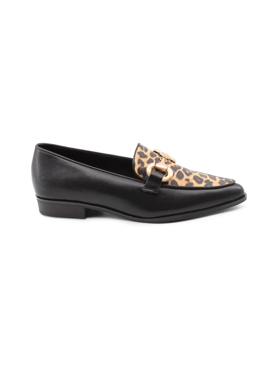 Mocassino vegan animalier con morsetto - immagine 3