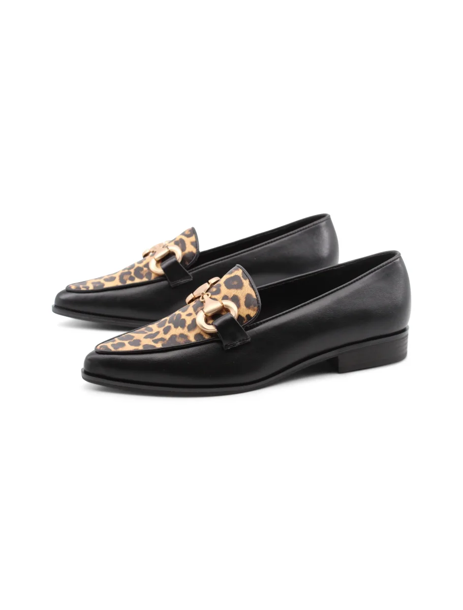 Mocassino vegan animalier con morsetto - immagine 4