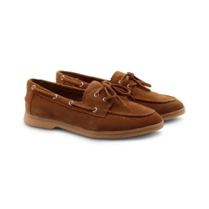 Scarpa da vela scamosciata da donna