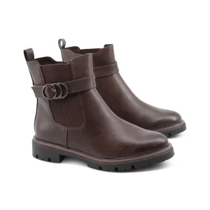 Stivaletto vegan donna con fibbia e zip