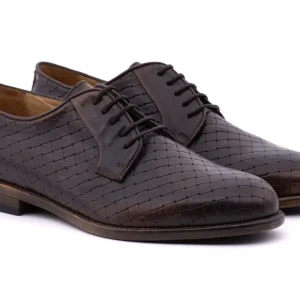 SCARPA DERBY INTRECCIATA SOLDINI ANTICA CUOIERIA UOMO