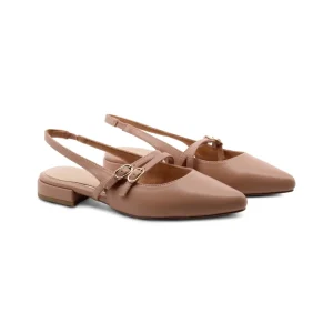 Ballerina vegan slingback a punta donna