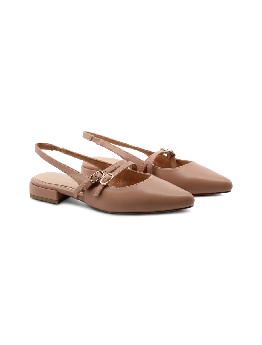 Ballerina vegan slingback a punta donna