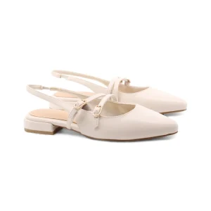Ballerina vegan slingback a punta donna