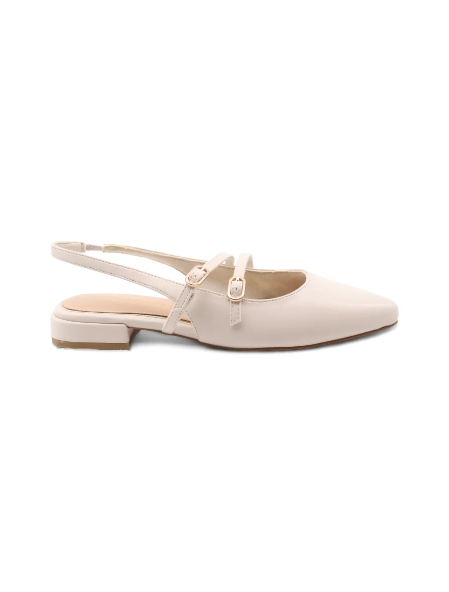 Ballerina vegan slingback a punta donna - immagine 3