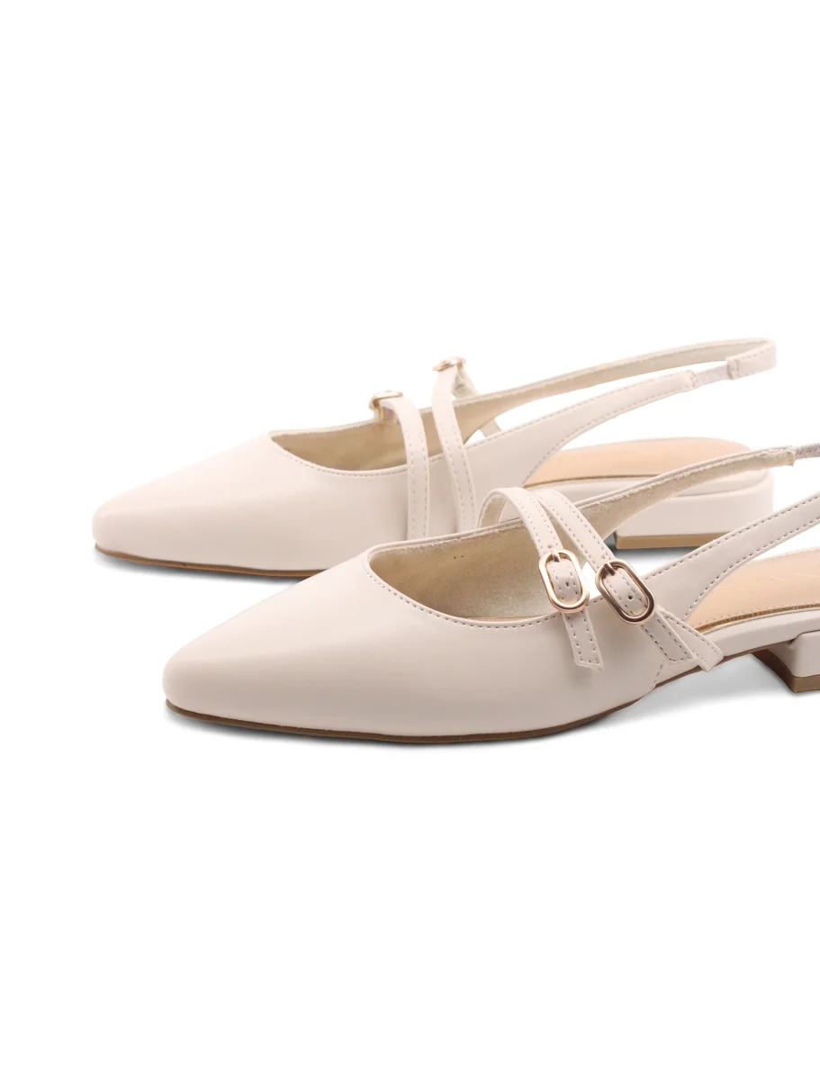 Ballerina vegan slingback a punta donna - immagine 5