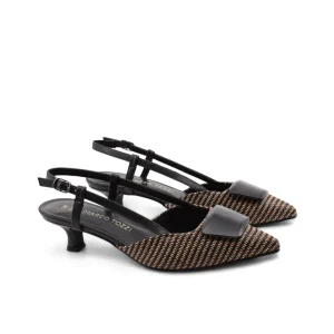 Décolleté slingback con tacco kitten