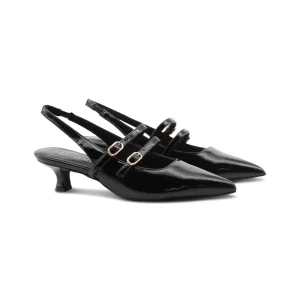 Décolleté slingback vegan in vernice