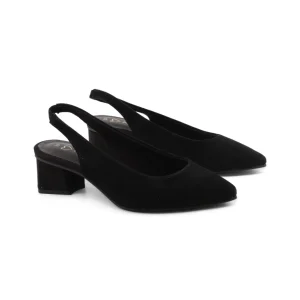 Décolleté slingback scamosciata donna