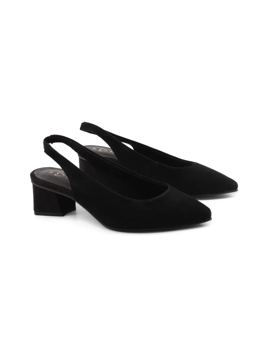 Décolleté slingback scamosciata donna