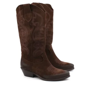 Stivale texano scamosciato da donna