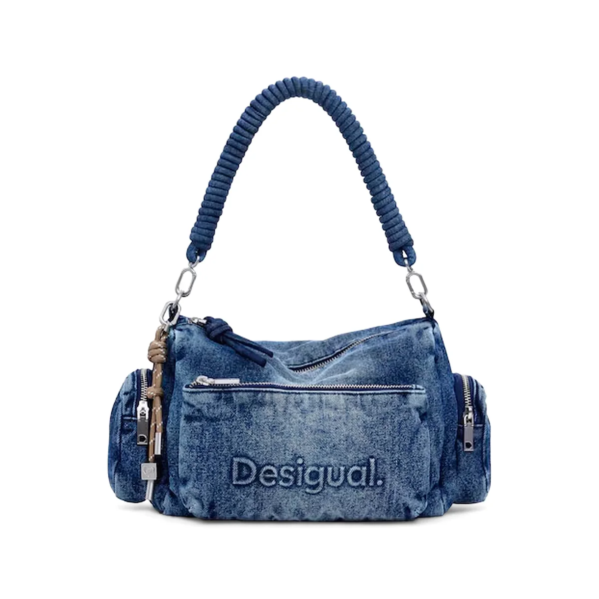 Half Logo Denim Habana borsa donna - immagine 5