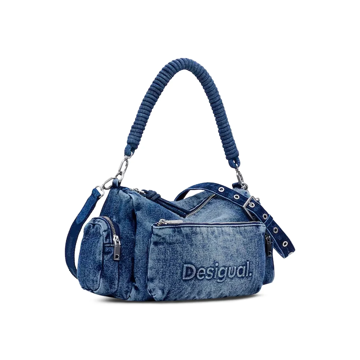 Half Logo Denim Habana borsa donna - immagine 6