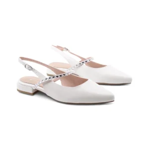 Ballerina slingback con gioielli donna