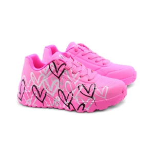 Metallic Love sneaker rosa da bimba