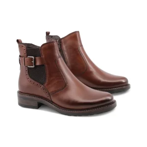 Stivaletto con fibbia e zip da donna