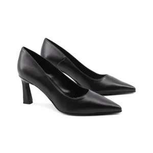 Décolleté nera a punta da donna