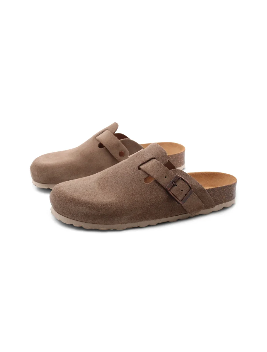 Sabot in scamosciato con fibbia donna - immagine 4