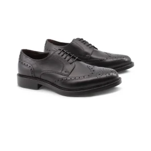 Derby in pelle con dettagli brogue uomo