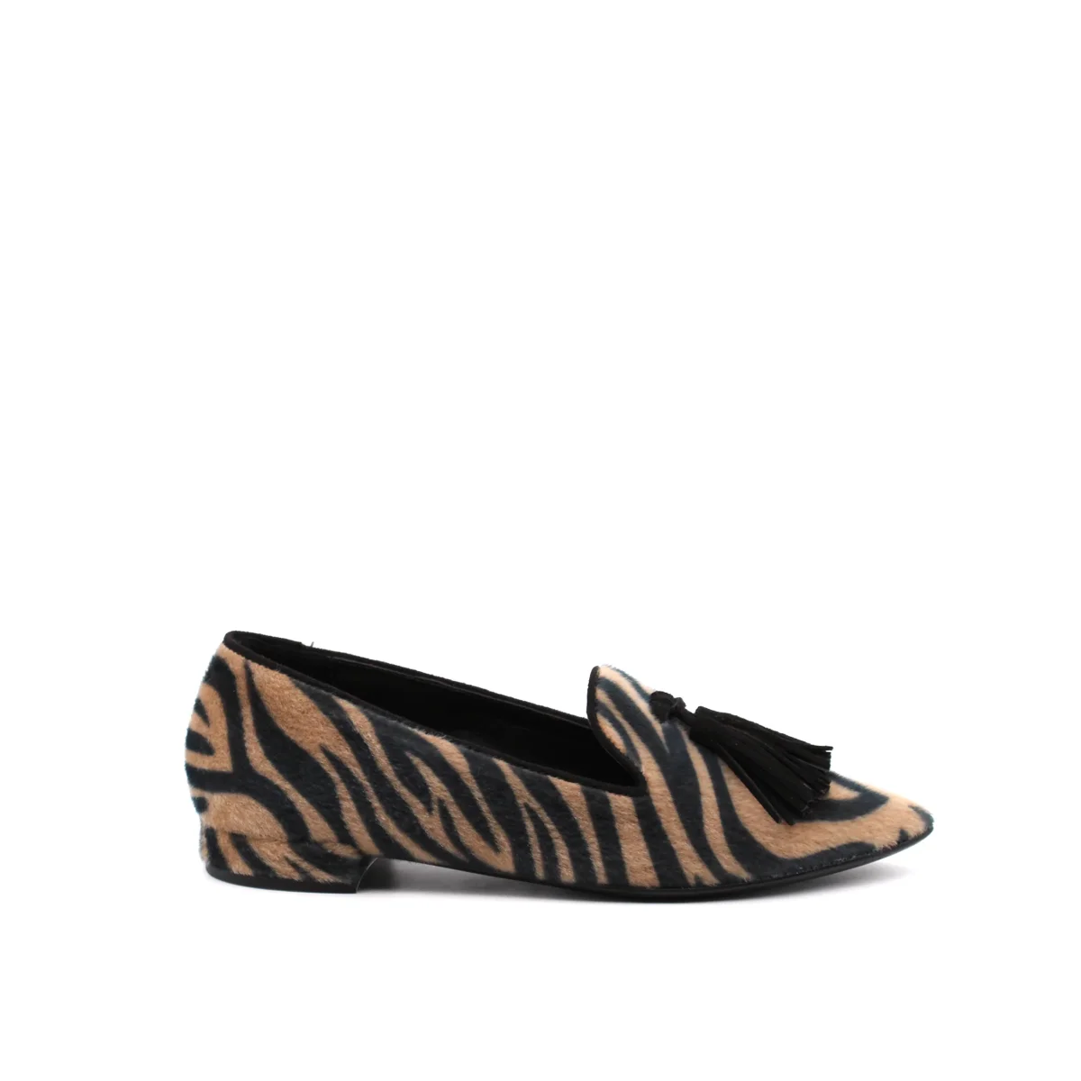 Mocassino animalier con nappine - immagine 8