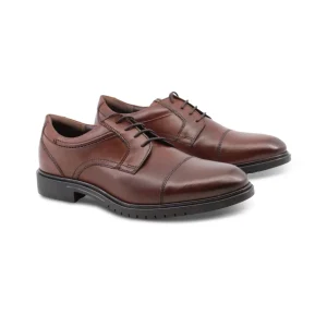 Stringata derby in pelle da uomo