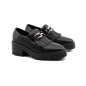 Mocassino donna con frange e morsetto